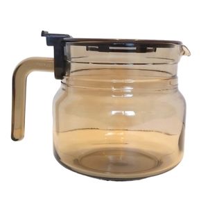 Vintage Retro Arcopal Glass Coffee Tea Pot with Lid France